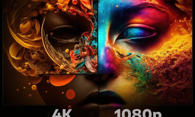 the difference between 1080p and 4k