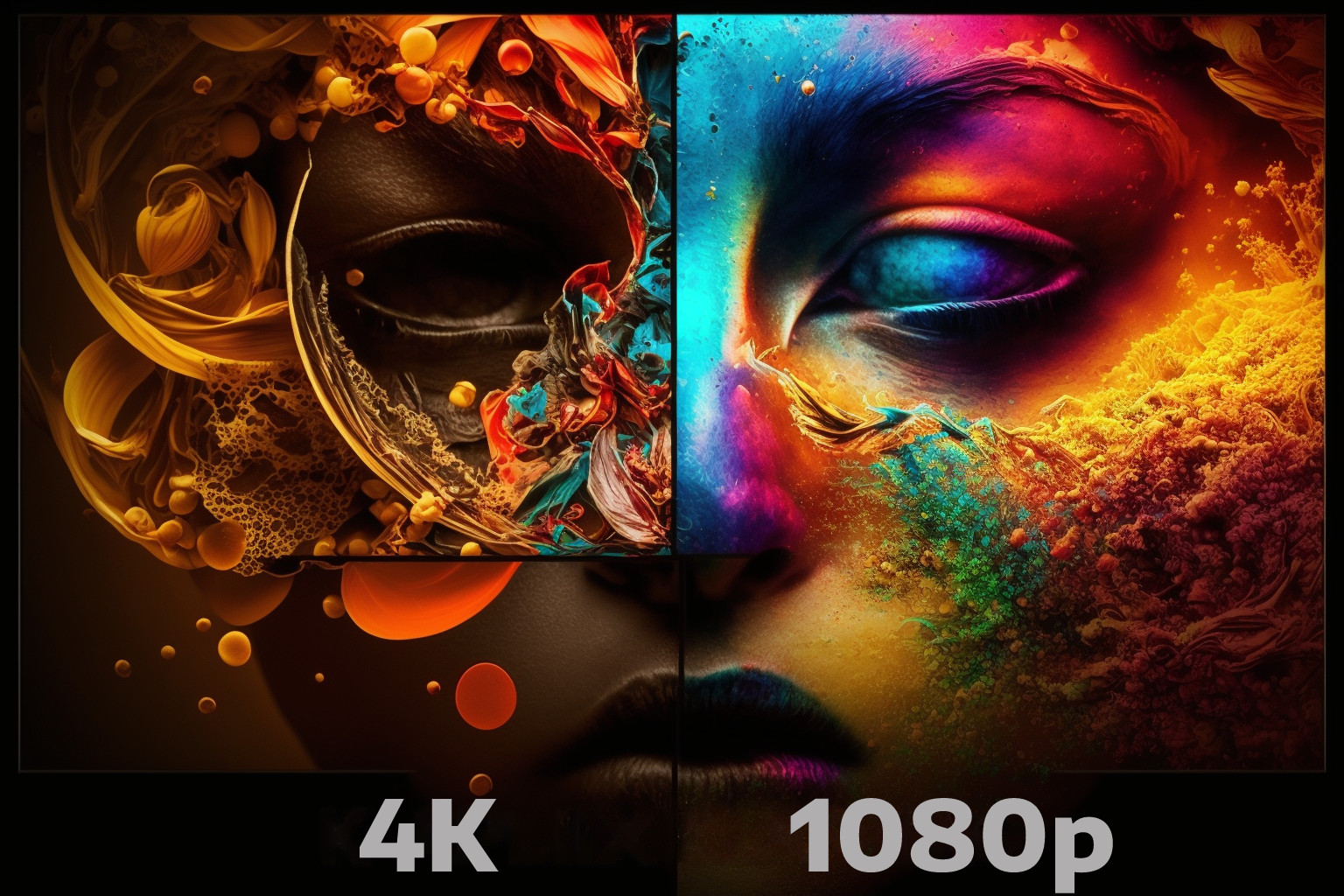 the difference between 1080p and 4k