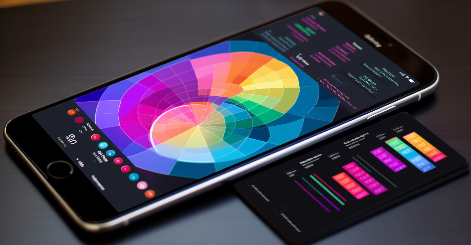 Data analysis visualization on a mobile device