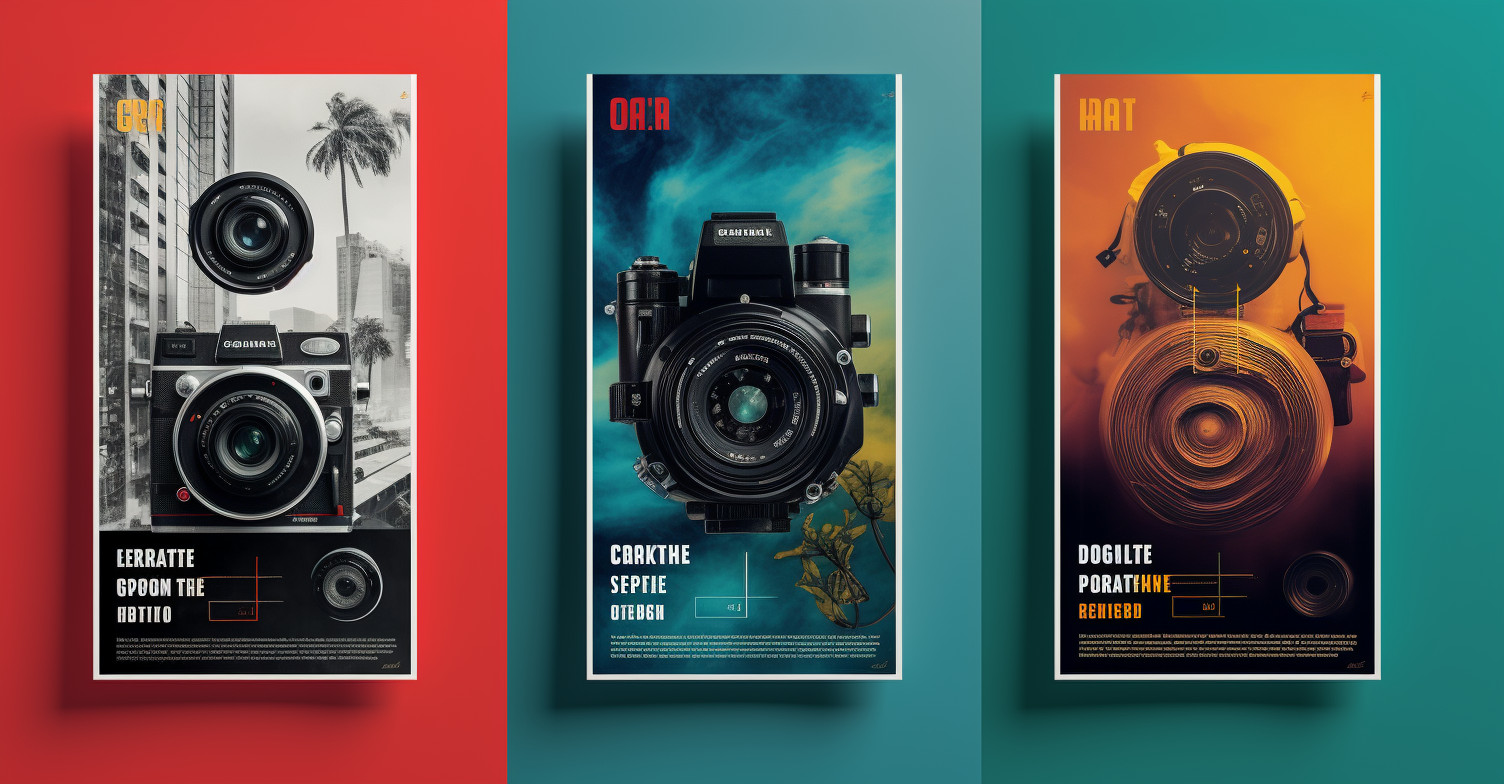 Vibrant and dynamic poster template