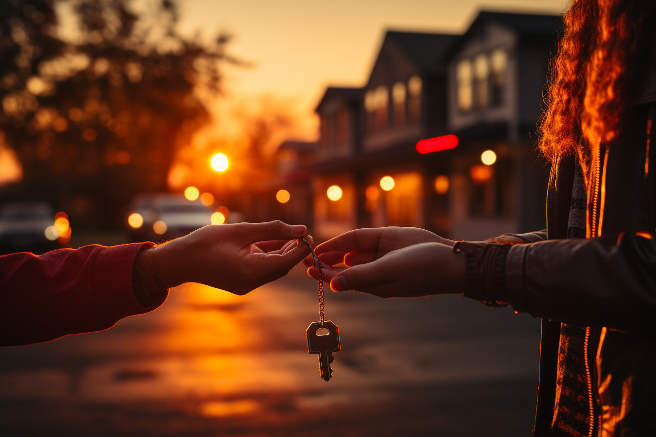 Handing Over Car Keys to Charity