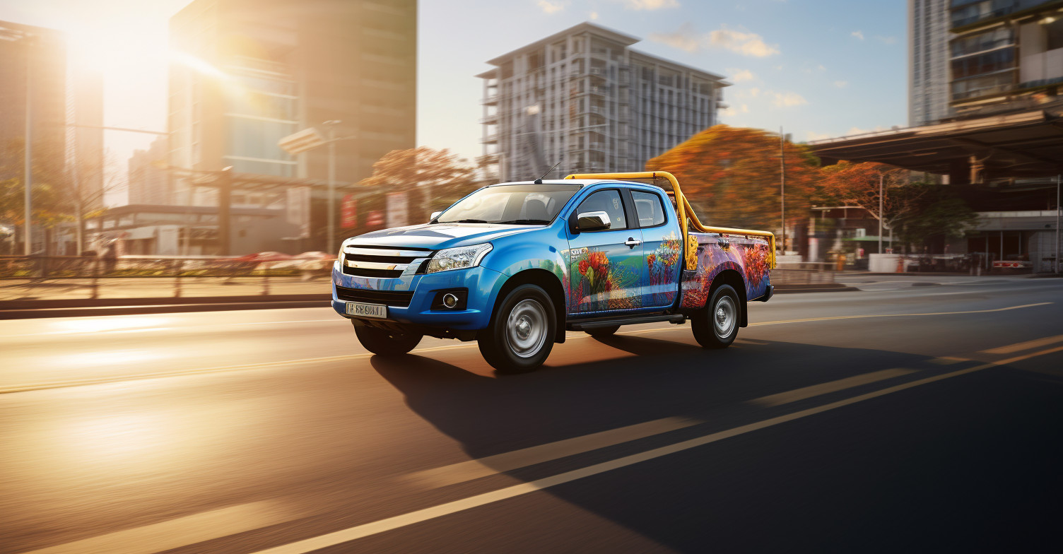 Pickup Truck Advertisement