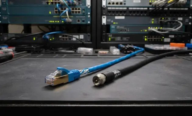 Coaxial cable and Ethernet cable comparison