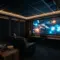 Home theater with Dolby Atmos ceiling speakers