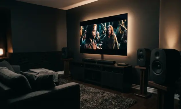 Home theater audio Home theater soundbar and speakers for surround sound