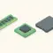 Isometric illustration of a RAM module, a ROM microchip and an SSD side by side