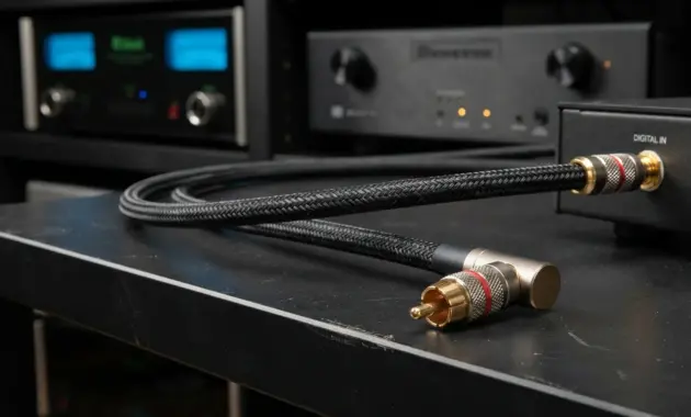 SPDIF coaxial digital audio cable with RCA connector