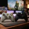 Xbox 360 and Xbox One controllers side by side